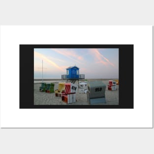 Main bath on the beach of Langeoog Posters and Art